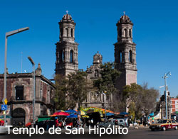 Templo de San Hip�lito donde se encuentra la imagen de San Judas Tadeo en Mexico DF