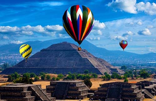 Pirámides de Teotihuacán en Globo