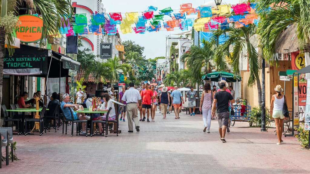 Fifth Avenue in Playa del Carmen