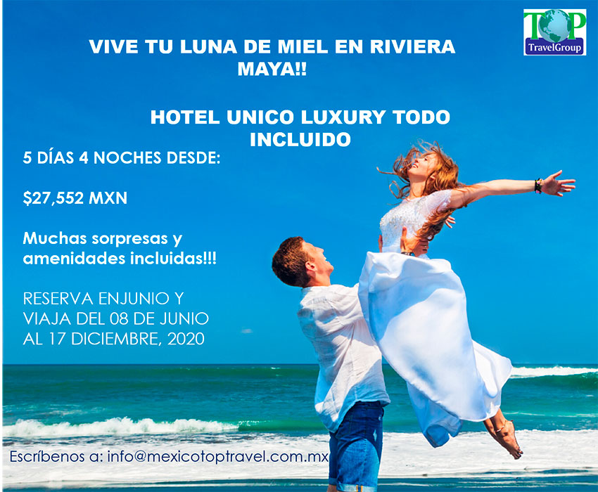 Paquetes de bodas y luna de Miel en México MexicoTopTravel